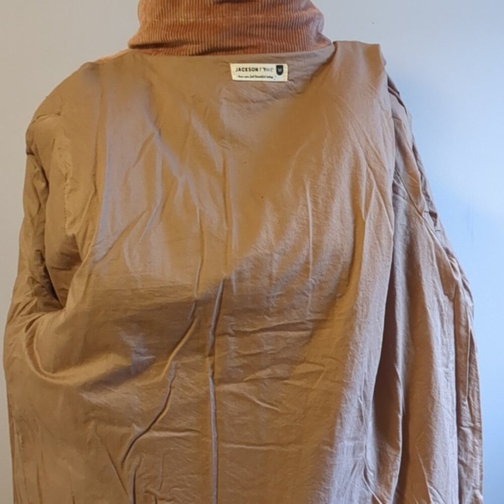 NWT JACKSON ROWE Sarin Cord Coat | Winter Rose - M - Picture 7 of 11